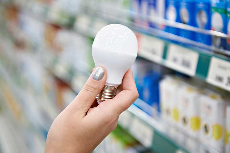 Shopping for light bulbs