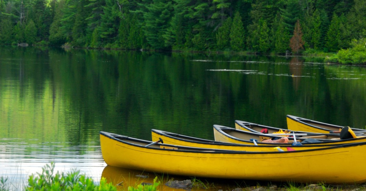 Summer Canoes Canoes on a lake
